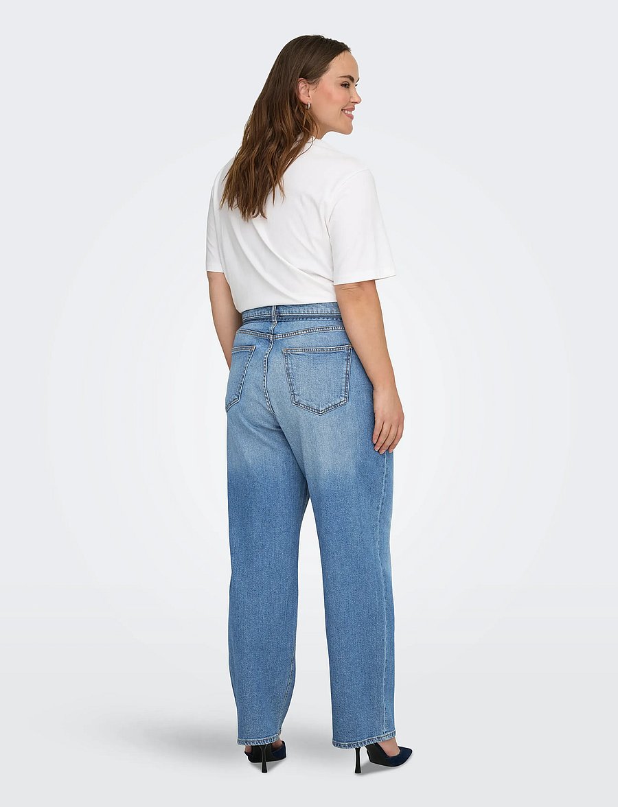 ONLY Carmakoma - CARGIANNA MW STRAIGHT AZ751 DNM NOOS - straight jeans - medium blue denim - 3