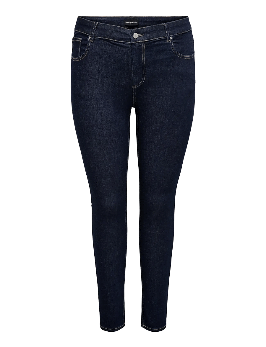 ONLY Carmakoma - CARWILLY REG SKINNY JEANS PIM1005 - jeans skinny - dark blue denim - 1