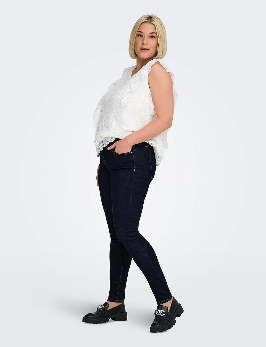 ONLY Carmakoma - CARWILLY REG SKINNY JEANS PIM1005 - jeans skinny - dark blue denim - 5