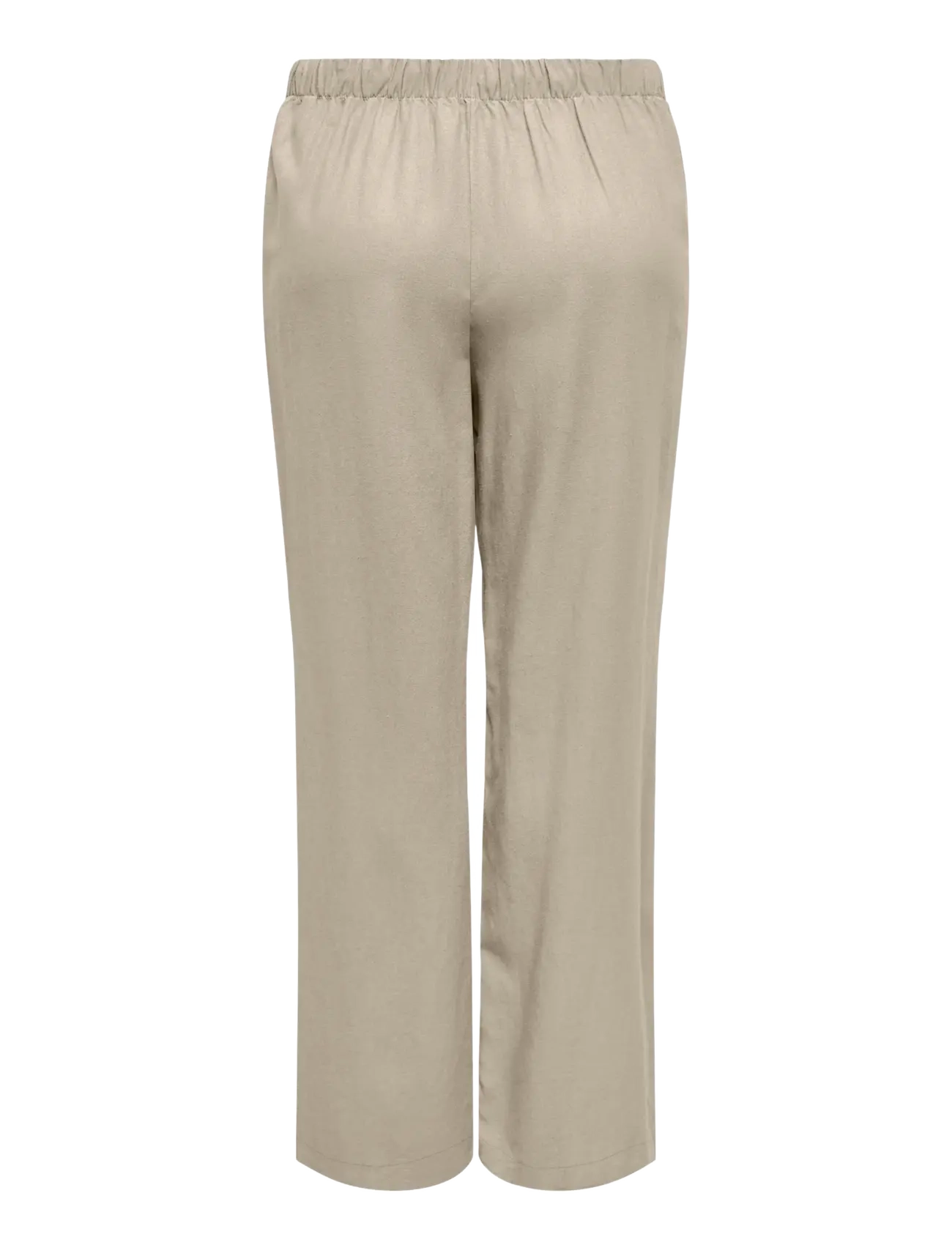 ONLY Carmakoma - CARGOA MW LINEN BL PULL-UP PANT CC PNT - hørbukser - oxford tan - 1