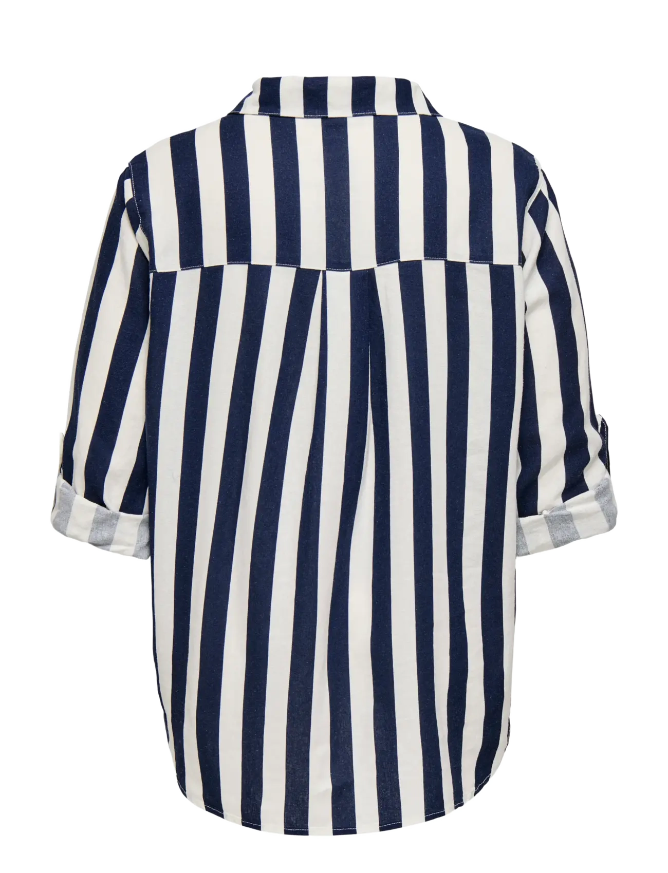 ONLY Carmakoma - CARGOA 3/4 STRAP LINEN BL SHIRT CC PNT - cloud dancer - 1
