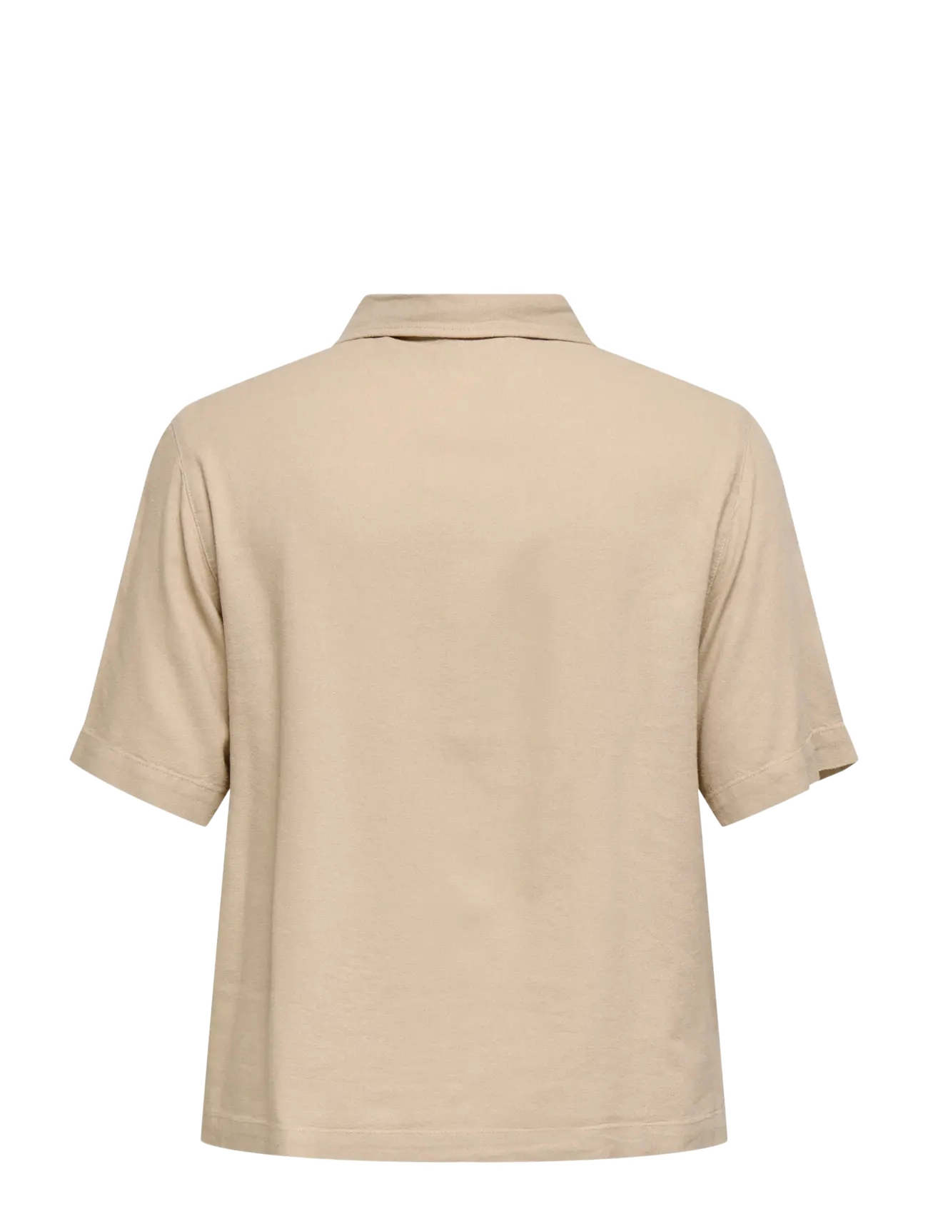 ONLY Carmakoma - CARGOA S/S LINEN BL SHIRT CC PNT - linased särgid - oxford tan - 1