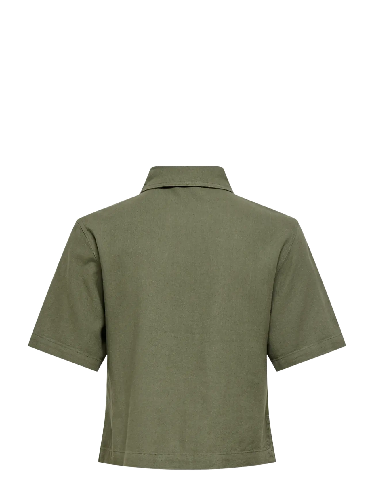 ONLY Carmakoma - CARGOA S/S LINEN BL SHIRT CC PNT - linased särgid - smokey olive - 1
