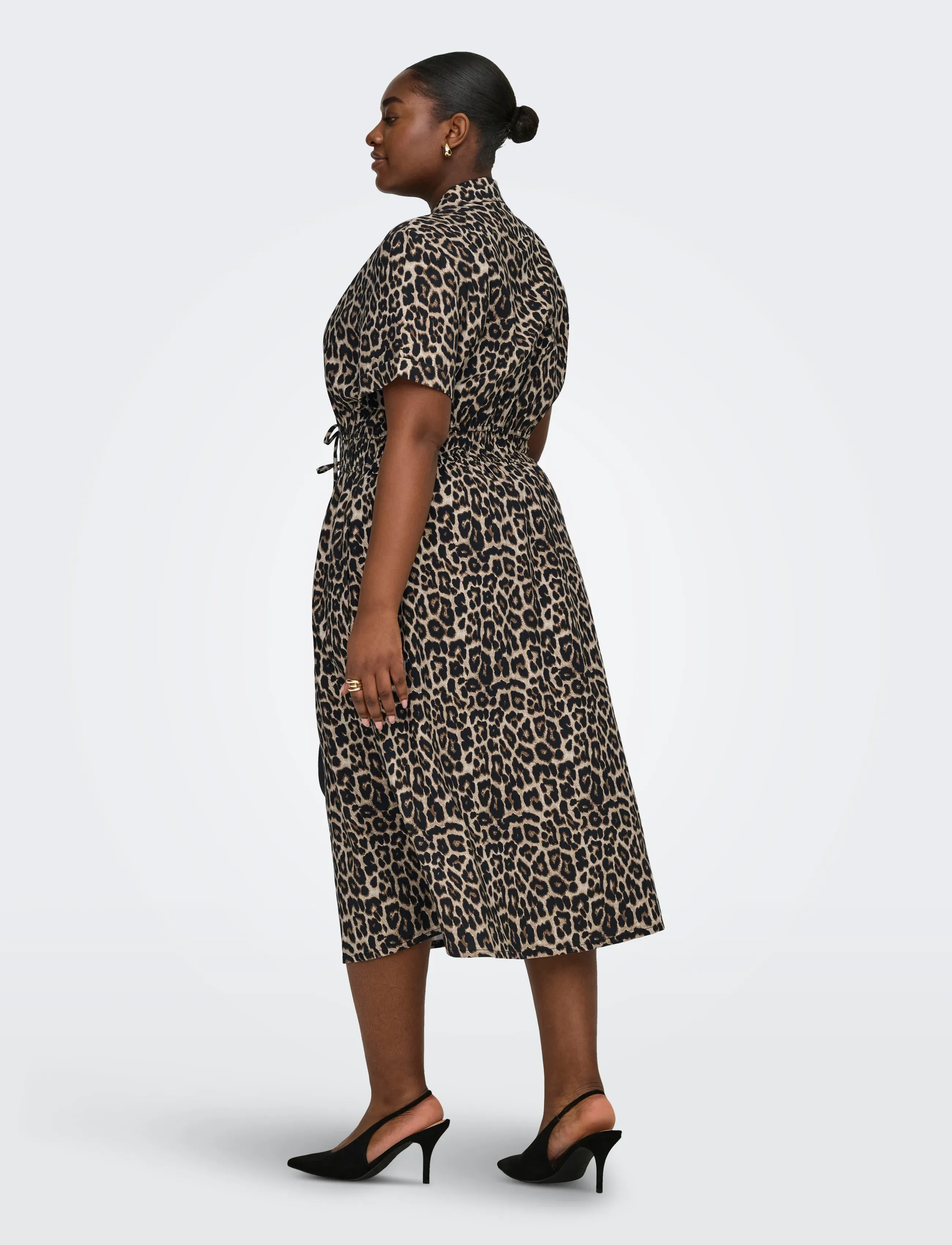 ONLY Carmakoma - CARARIS LIFE 2/4 LONG SHIRT DRESS PNT - hemdkleider - black - 3