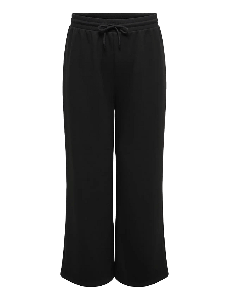 ONLY Carmakoma - CARSCARLETT WIDE PANT SWT NOOS - vida byxor - black - 1