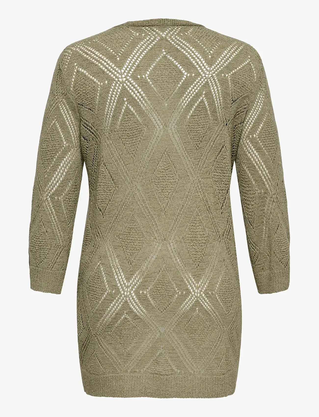 ONLY Carmakoma - CARPAMELA 7/8 OPEN CARDIGAN KNT - cardigans - silver sage - 1