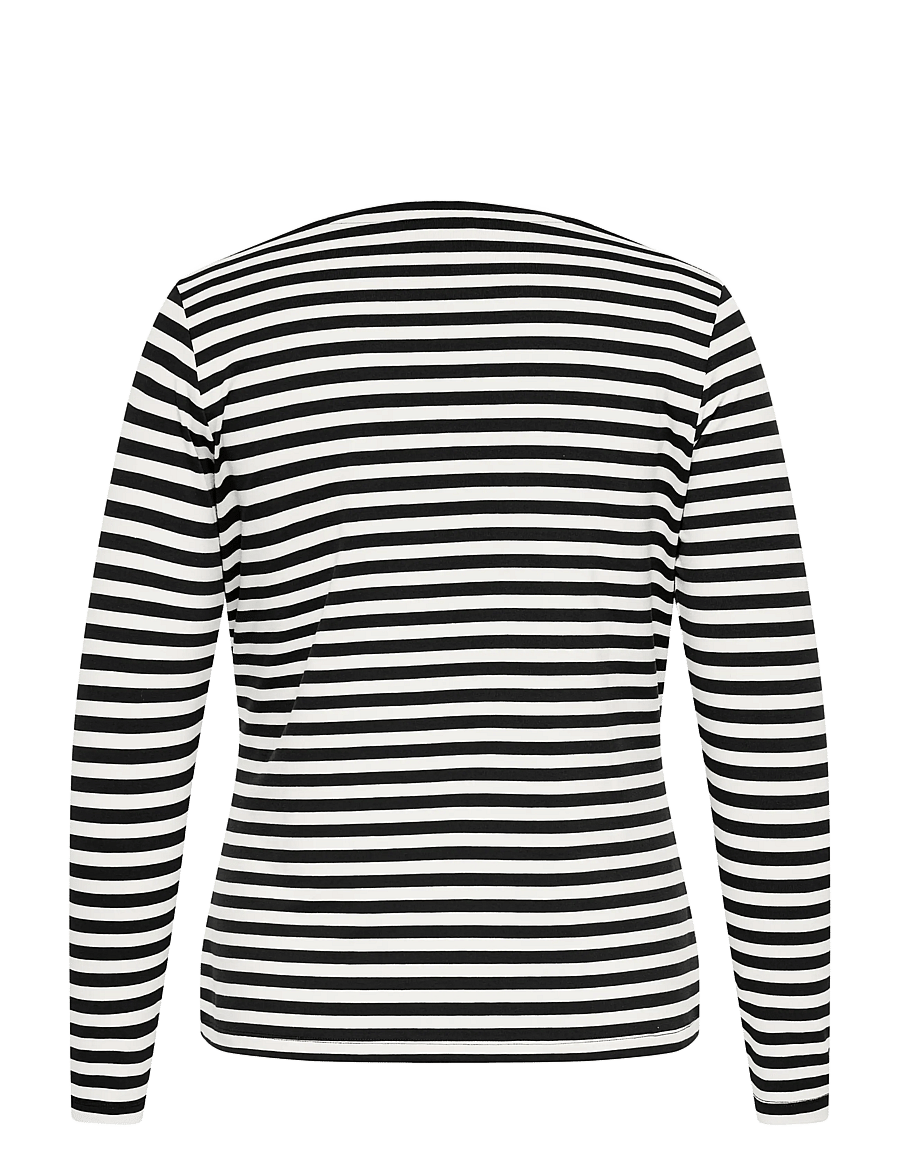 ONLY Carmakoma - CARBODIL L/S O-NECK BLOUSE JRS - langærmede bluser - black - 1