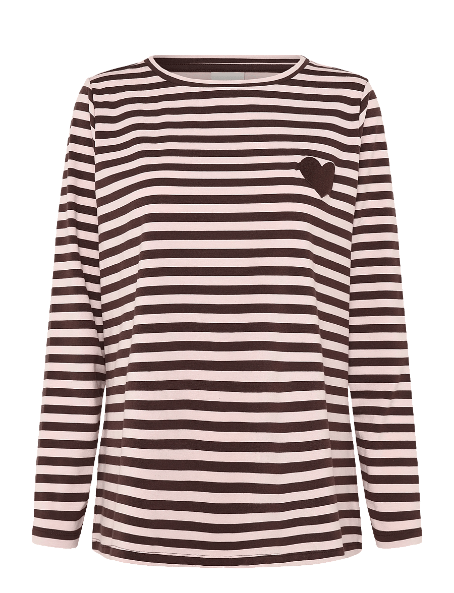 ONLY Carmakoma - CARBODIL L/S O-NECK BLOUSE JRS - langärmelige blusen - coffee bean - 0