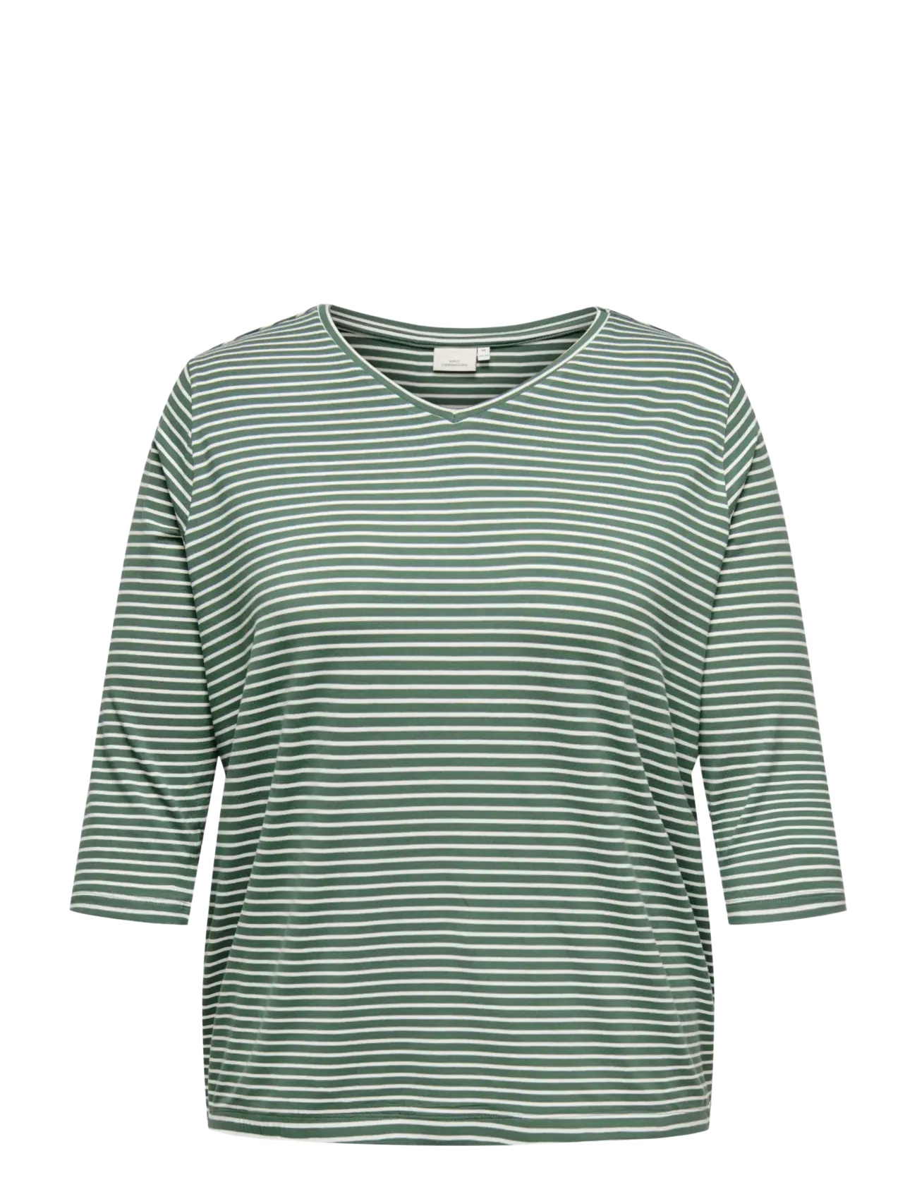 ONLY Carmakoma CARLINA 3/4 SLEEVE V-NECK BLOUSE JRS - Riided - LAUREL WREATH / green