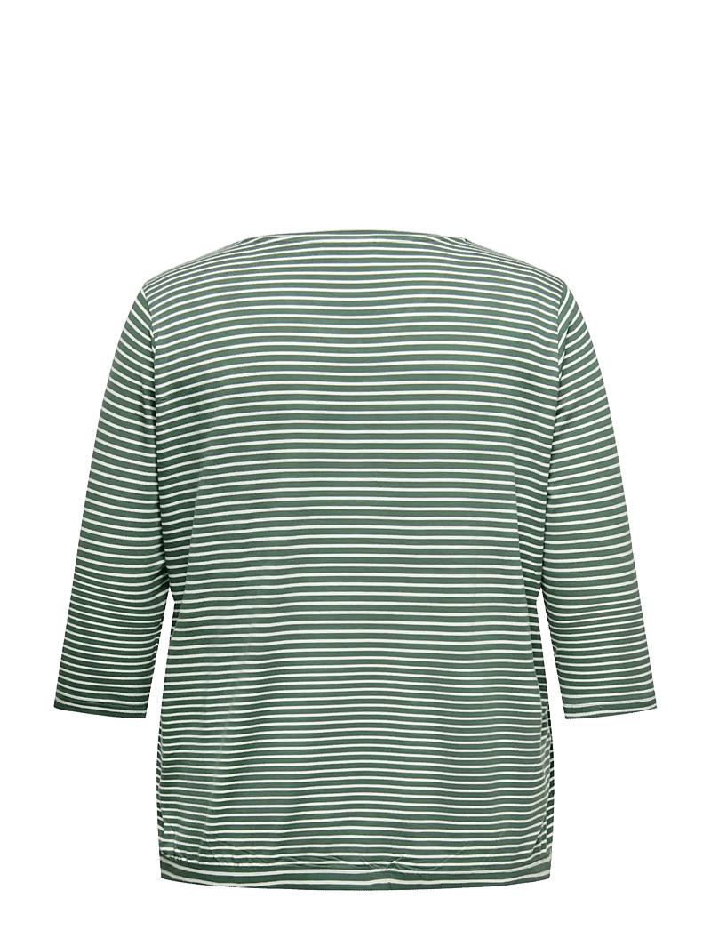 ONLY Carmakoma - CARLINA 3/4 SLEEVE V-NECK BLOUSE JRS - pikkade varrukatega alussärgid - laurel wreath - 2