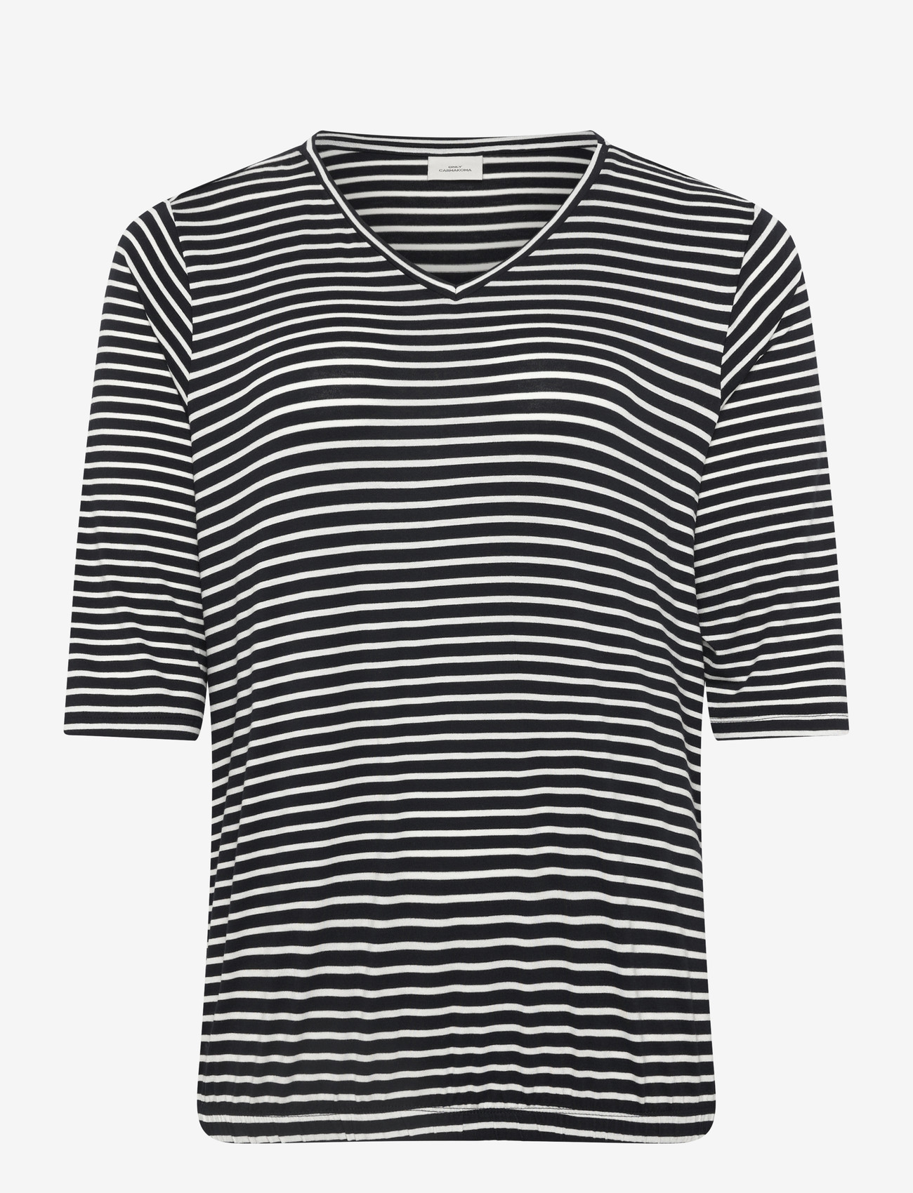 ONLY Carmakoma - CARLINA 3/4 SLEEVE V-NECK BLOUSE JRS - långärmade toppar - night sky - 1