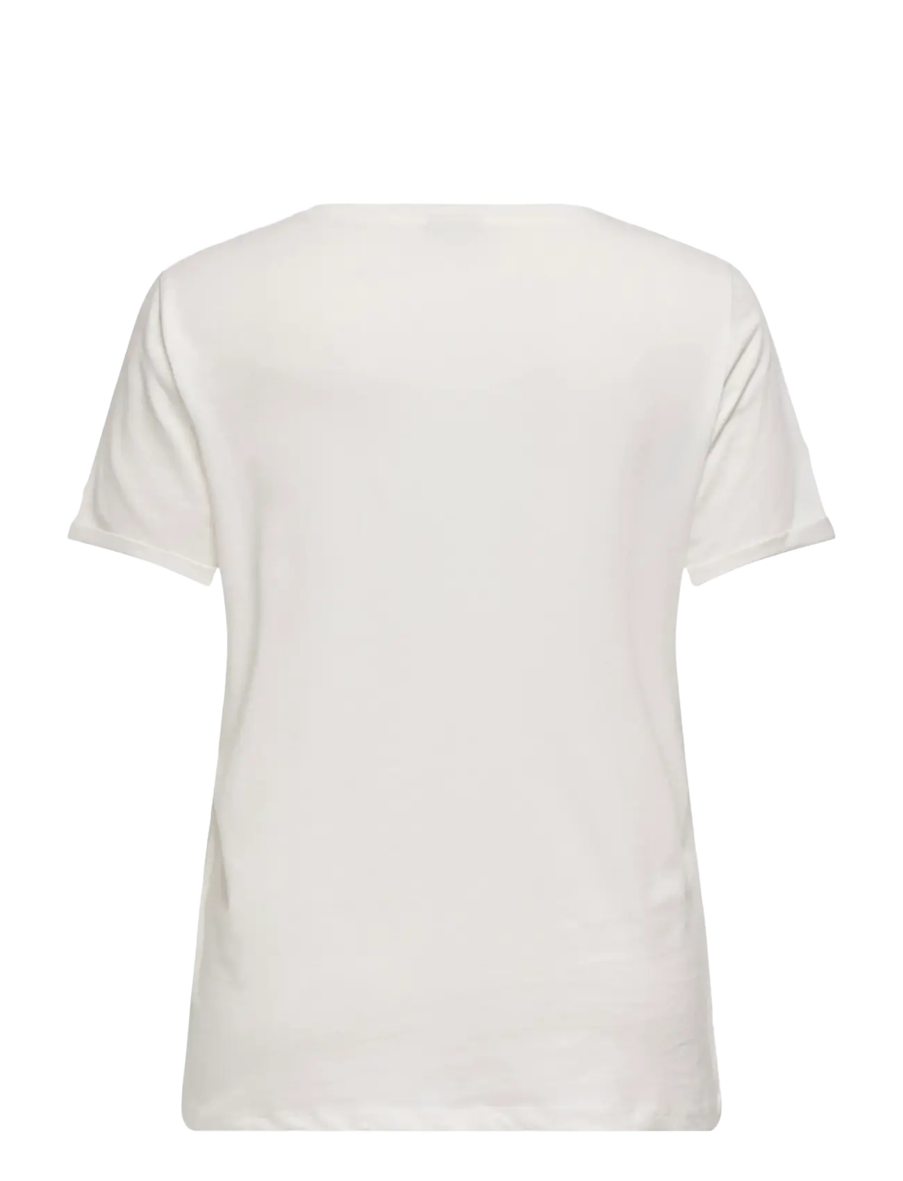 ONLY Carmakoma - CARBEA SS V-NECK TEE JRS - t-shirts - cloud dancer - 1