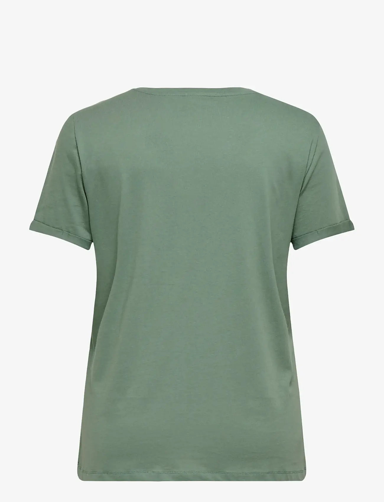 ONLY Carmakoma - CARBEA SS V-NECK TEE JRS - t-shirts - laurel wreath - 1