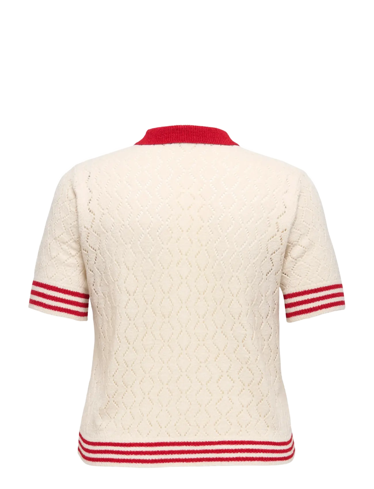 ONLY Carmakoma - CARSUNNY SS POINTELLE POLO KNT - pulls - birch - 1
