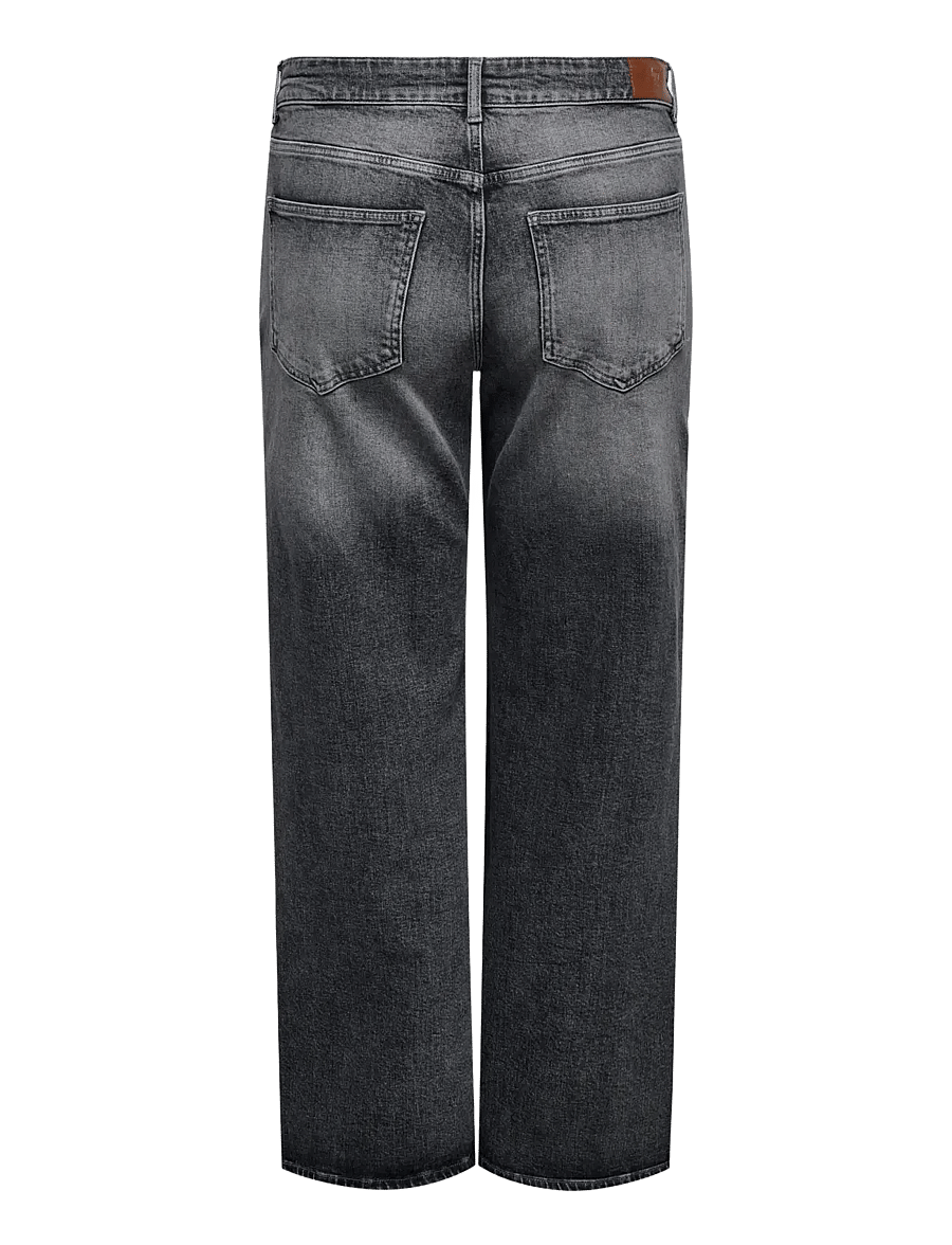 ONLY Carmakoma - CARJUICY HW WIDE REA957 DNM NOOS - hosen mit weitem bein - dark grey denim - 2
