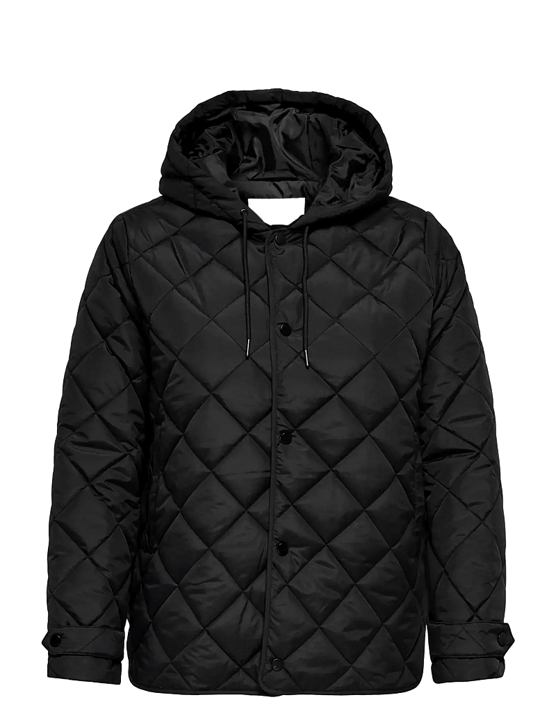 ONLY Carmakoma - CARJULIET QUILTED HOOD JACKET NOOS - kevadjoped - black - 1