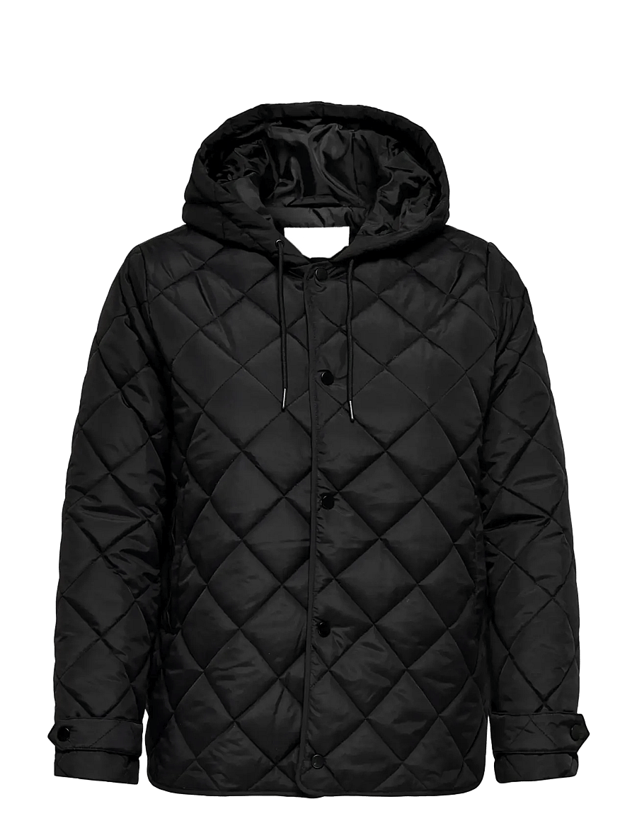 ONLY Carmakoma - CARJULIET QUILTED HOOD JACKET NOOS - forårsjakker - black - 1
