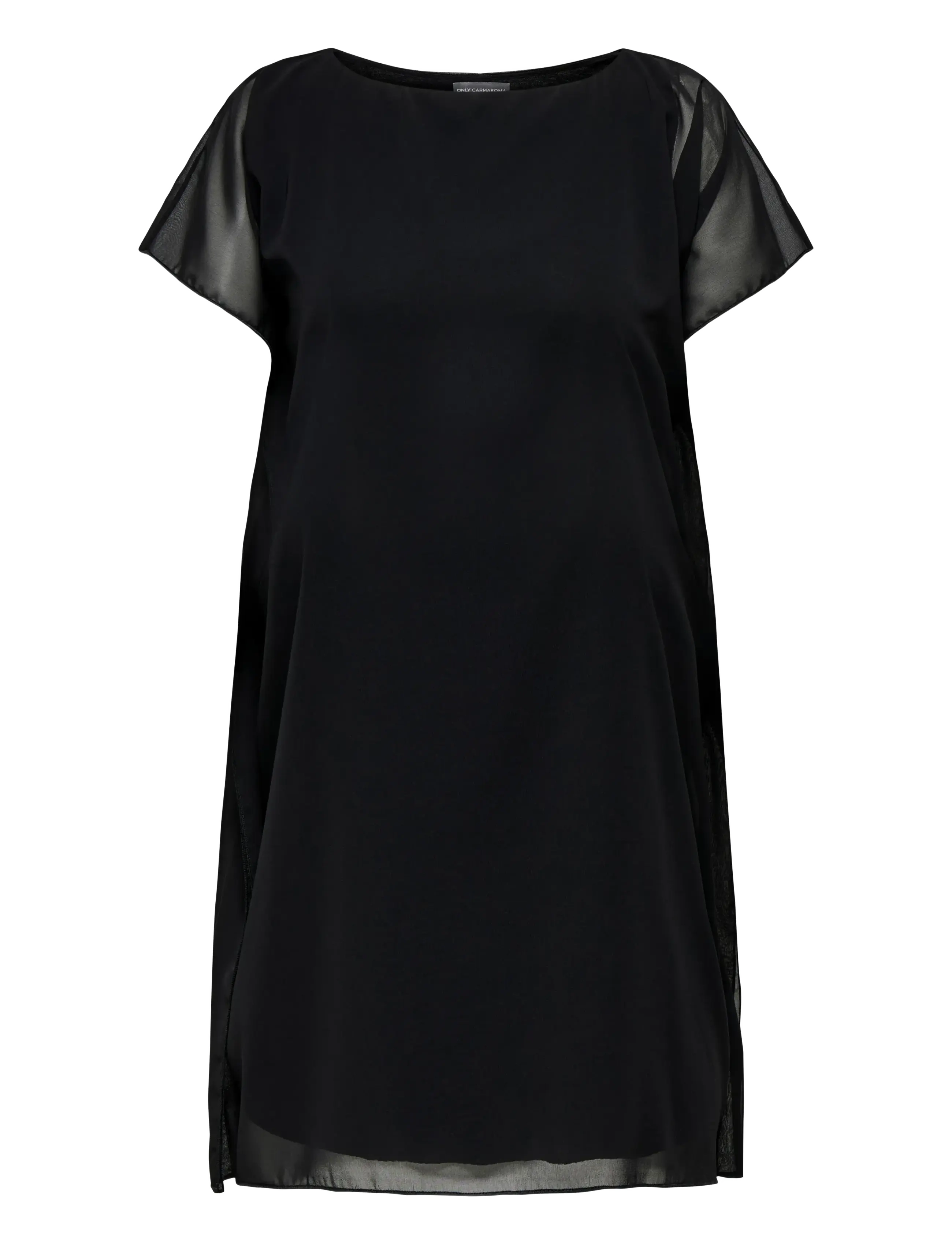 ONLY Carmakoma CARCOKO SS O-NECK ABK DRESS WVN - Clothing - BLACK / black