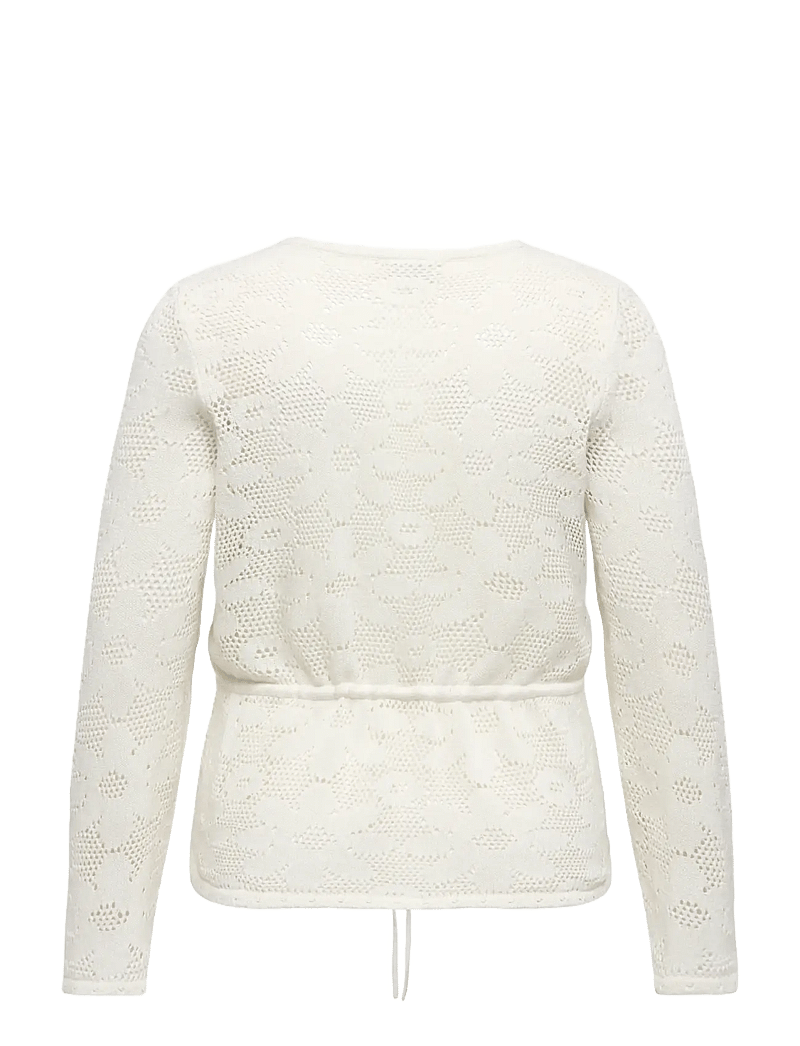 ONLY Carmakoma - CARISABELLA LIFE LS FITTED CARDIGAN KNT - cardigans - cloud dancer - 2