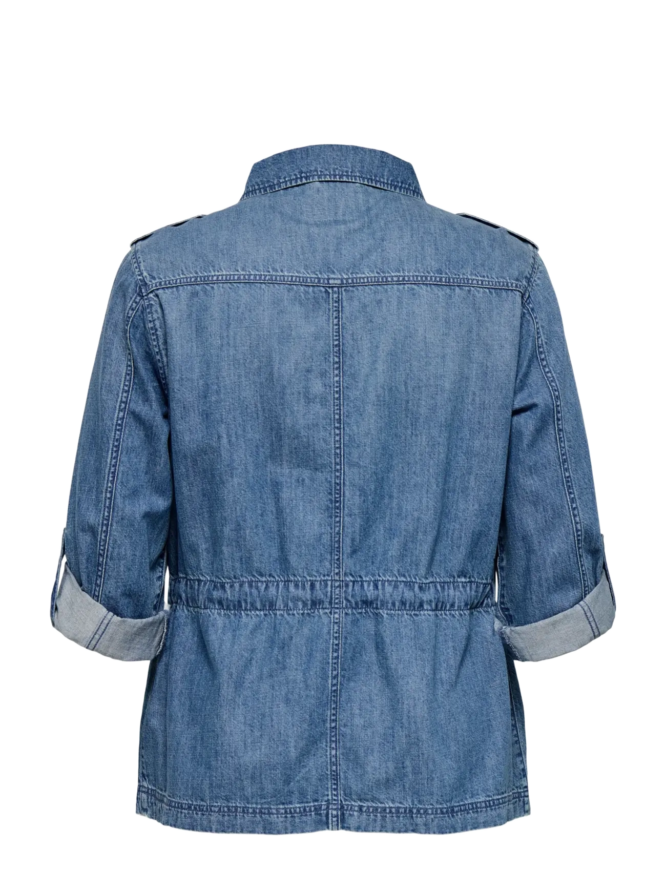 ONLY Carmakoma - CARKENYA L/S UTILITY DNM JKT AKM - vorjakkar - medium blue denim - 2