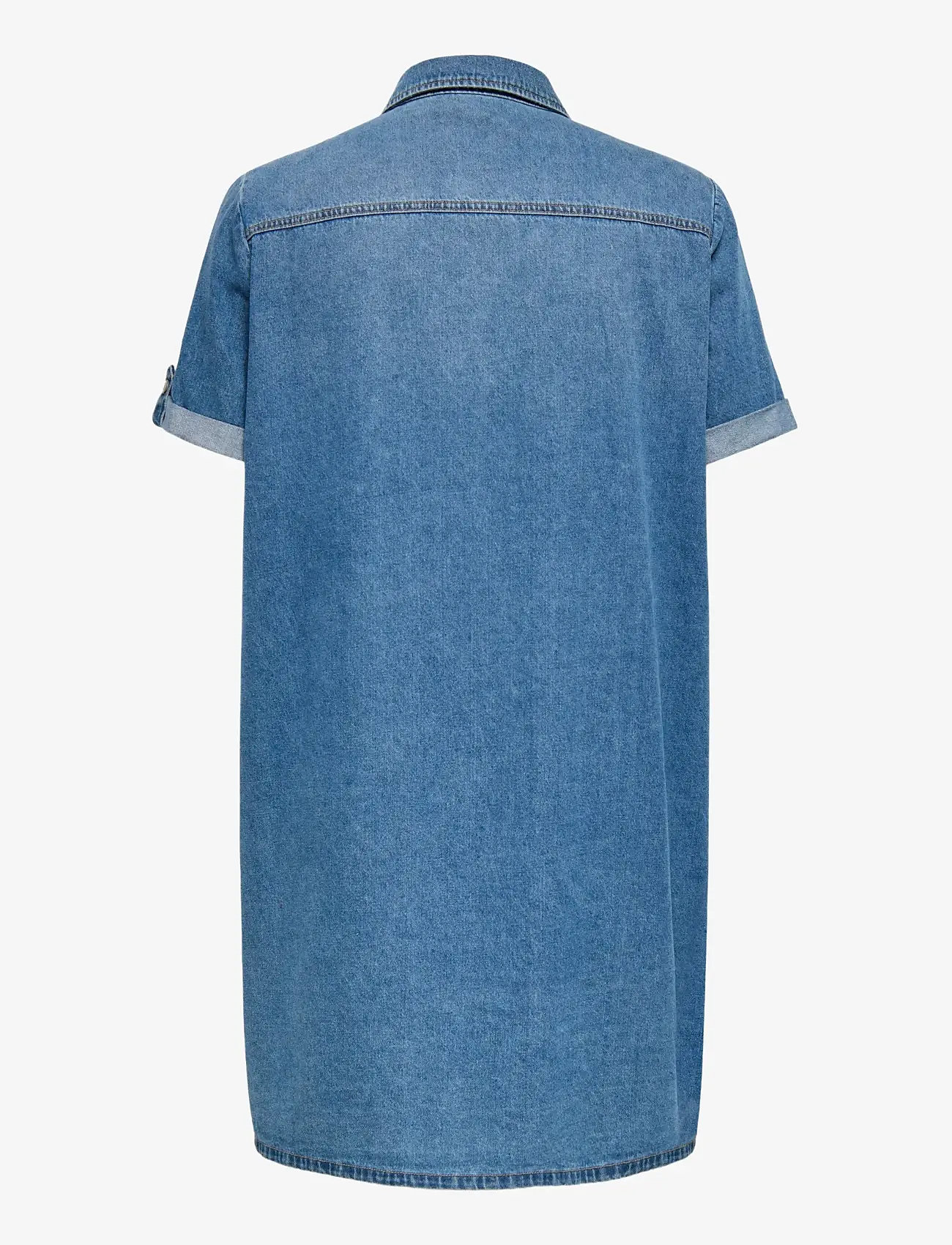 ONLY Carmakoma - CARLISA S/S DNM DRESS GUA NOOS - hemdkleider - medium blue denim - 2