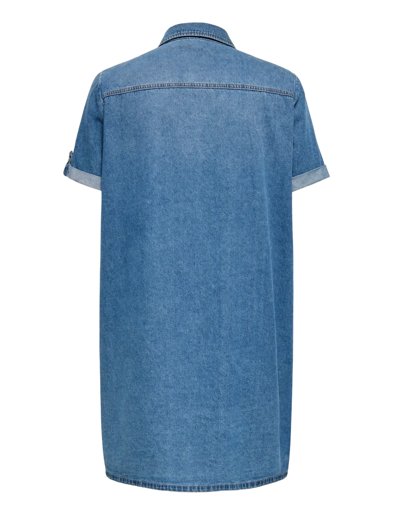 ONLY Carmakoma - CARLISA S/S DNM DRESS GUA NOOS - robes chemises - medium blue denim - 2