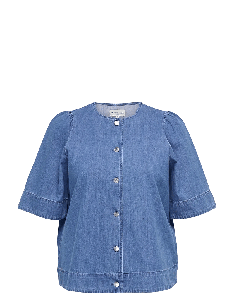 ONLY Carmakoma - CARASTRA SS DNM SHIRT QYT - jeanshemden - medium blue denim - 1