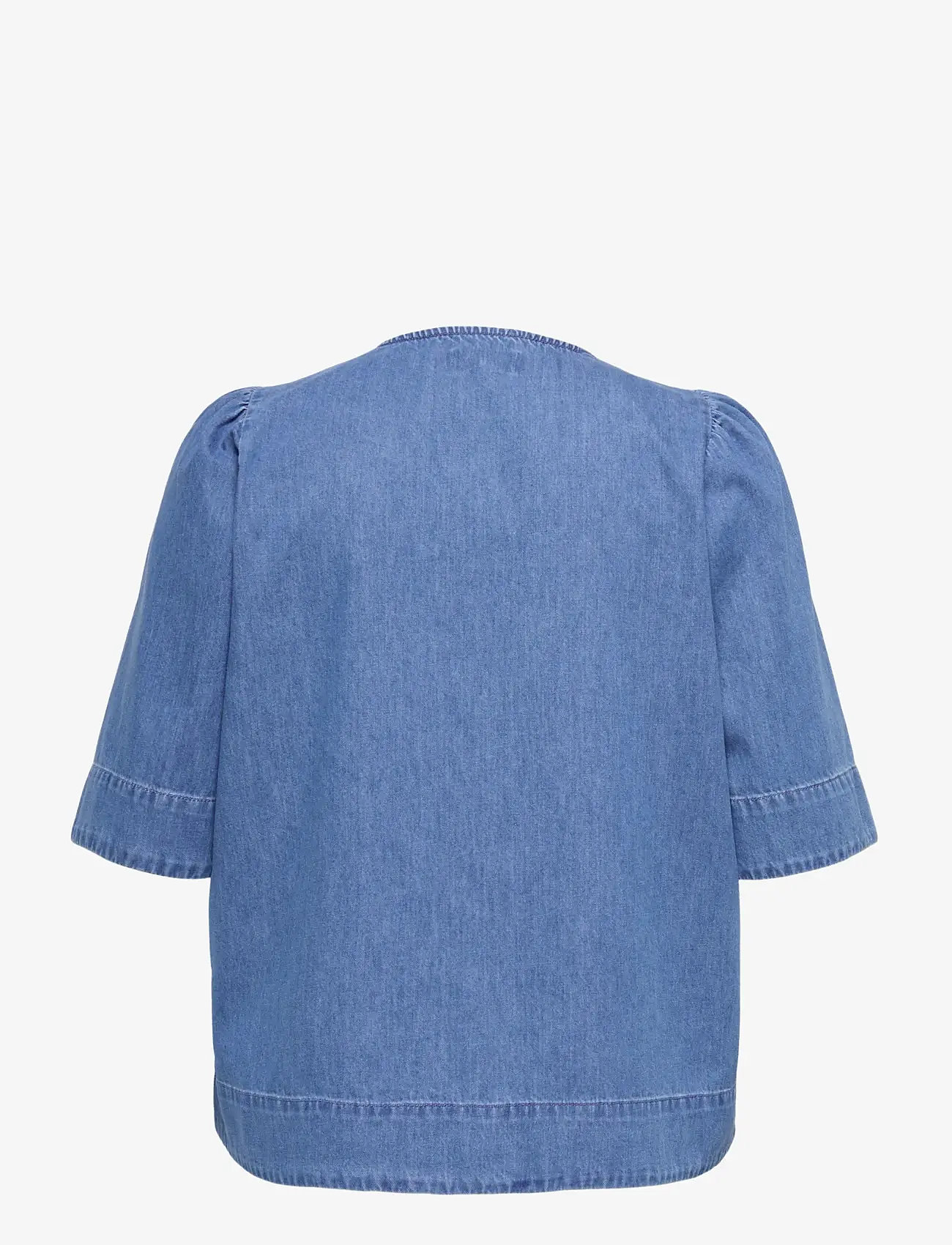 ONLY Carmakoma - CARASTRA SS DNM SHIRT QYT - jeanshemden - medium blue denim - 2
