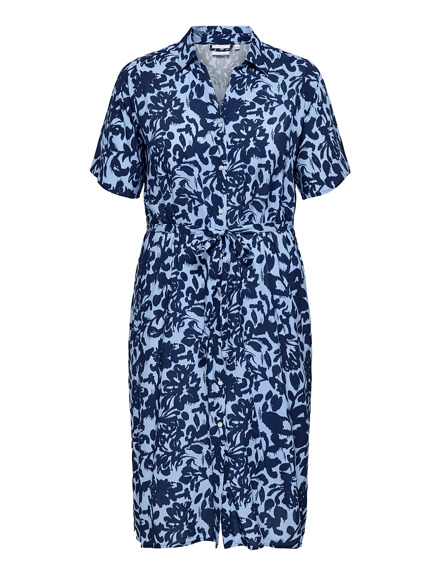 ONLY Carmakoma - CARYASMIN S/S SHIRT DRESS WVN NOOS - hemdkleider - serenity - 1