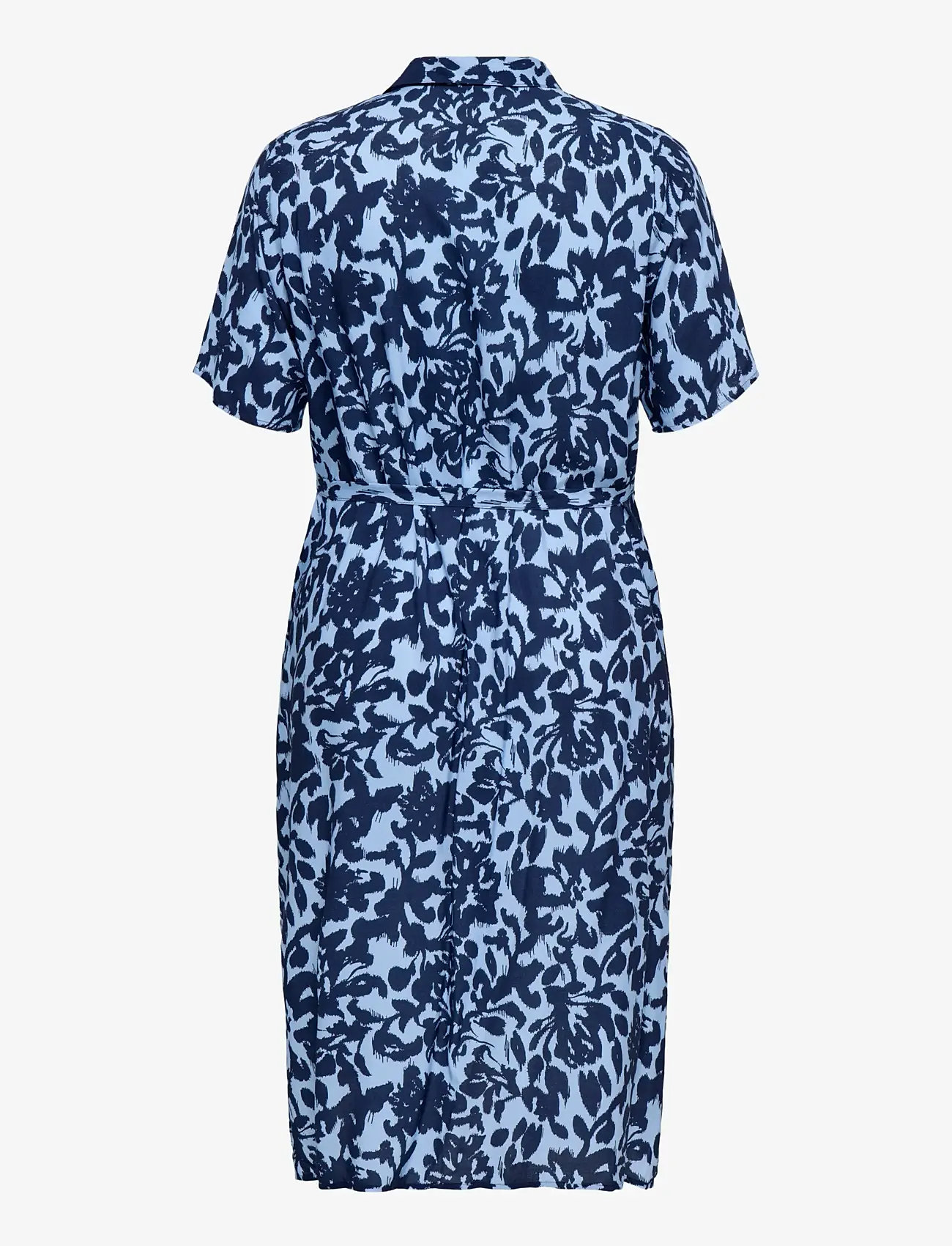 ONLY Carmakoma - CARYASMIN S/S SHIRT DRESS WVN NOOS - särkkleidid - serenity - 2