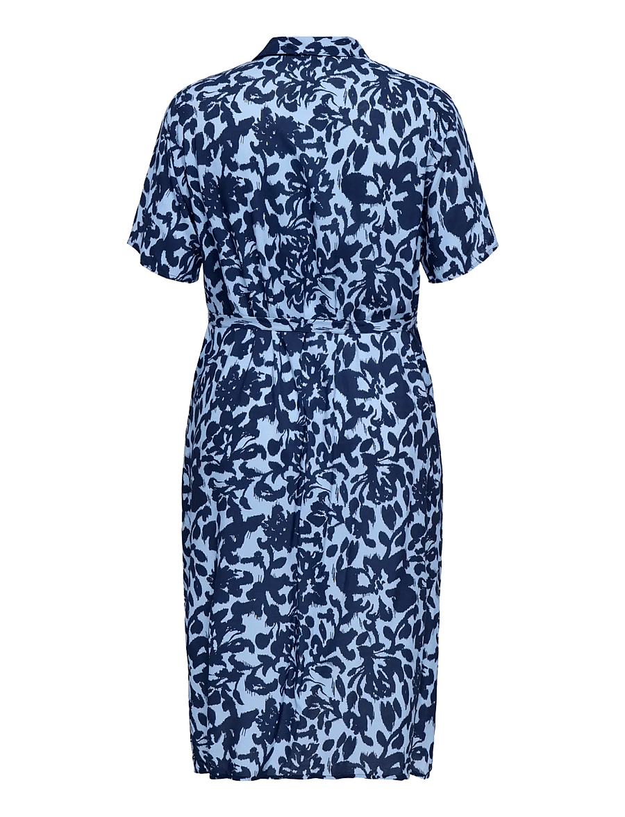 ONLY Carmakoma - CARYASMIN S/S SHIRT DRESS WVN NOOS - hemdkleider - serenity - 2