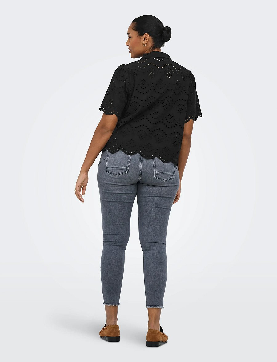ONLY Carmakoma - CARVALAIS S/S SHIRT WVN NOOS - black - 3