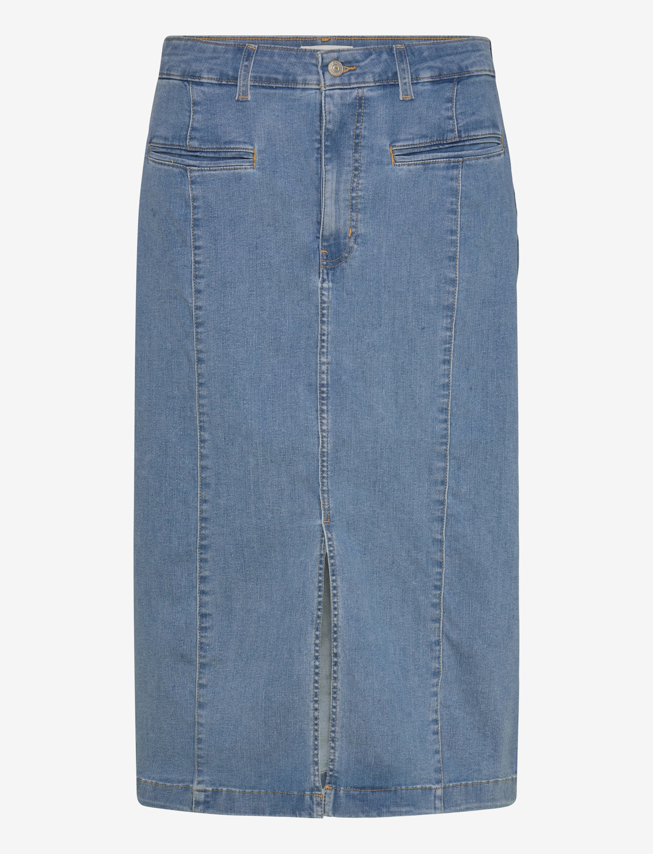 ONLY Carmakoma - CARENYA MIDI SKIRT DNM - jeansröcke - medium blue denim - 0