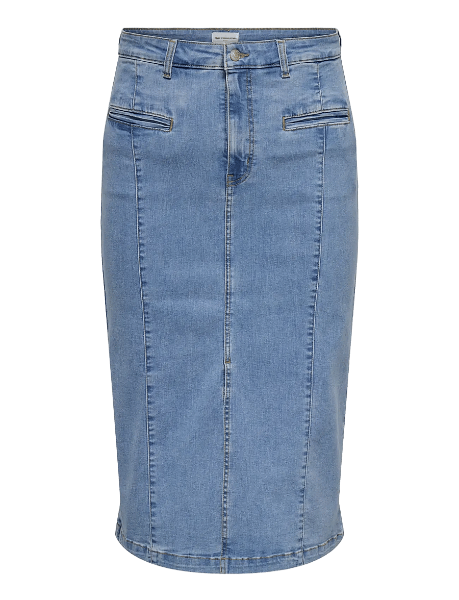 ONLY Carmakoma - CARENYA MIDI SKIRT DNM - denimnederdele - medium blue denim - 0