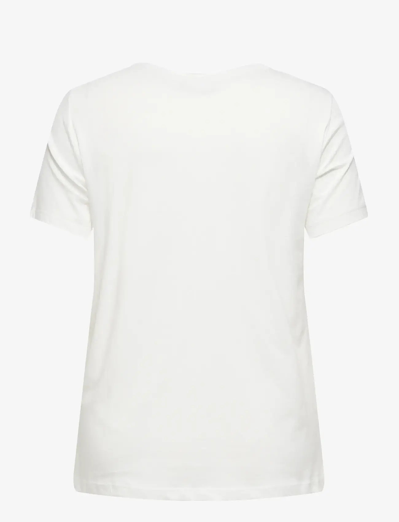 ONLY Carmakoma - CARDANIELLE LIFE S/S O-NECK REG TEE JRS - t-shirts - cloud dancer - 2