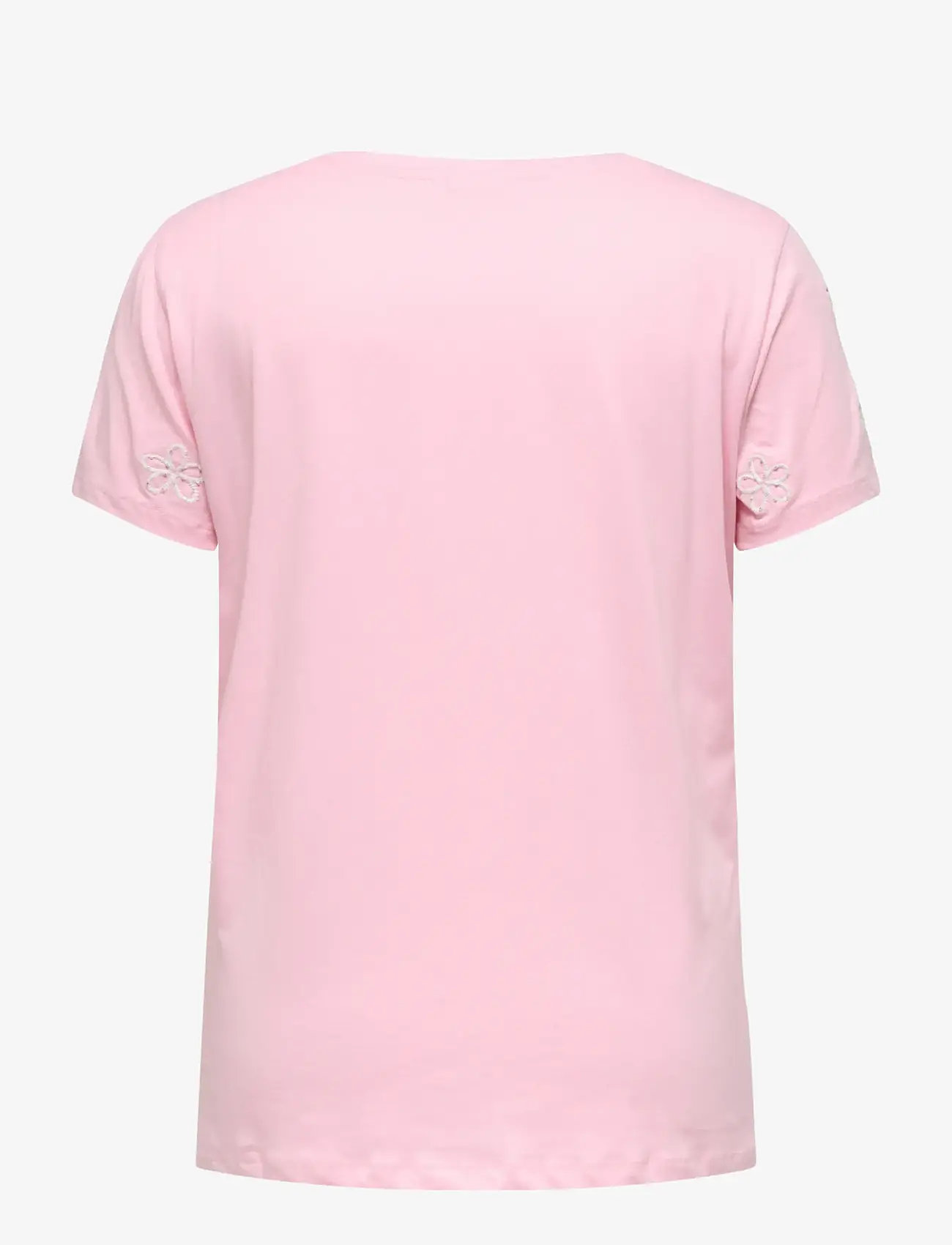 ONLY Carmakoma - CARDANIELLE LIFE S/S O-NECK REG TEE JRS - t-shirts - romance rose - 1