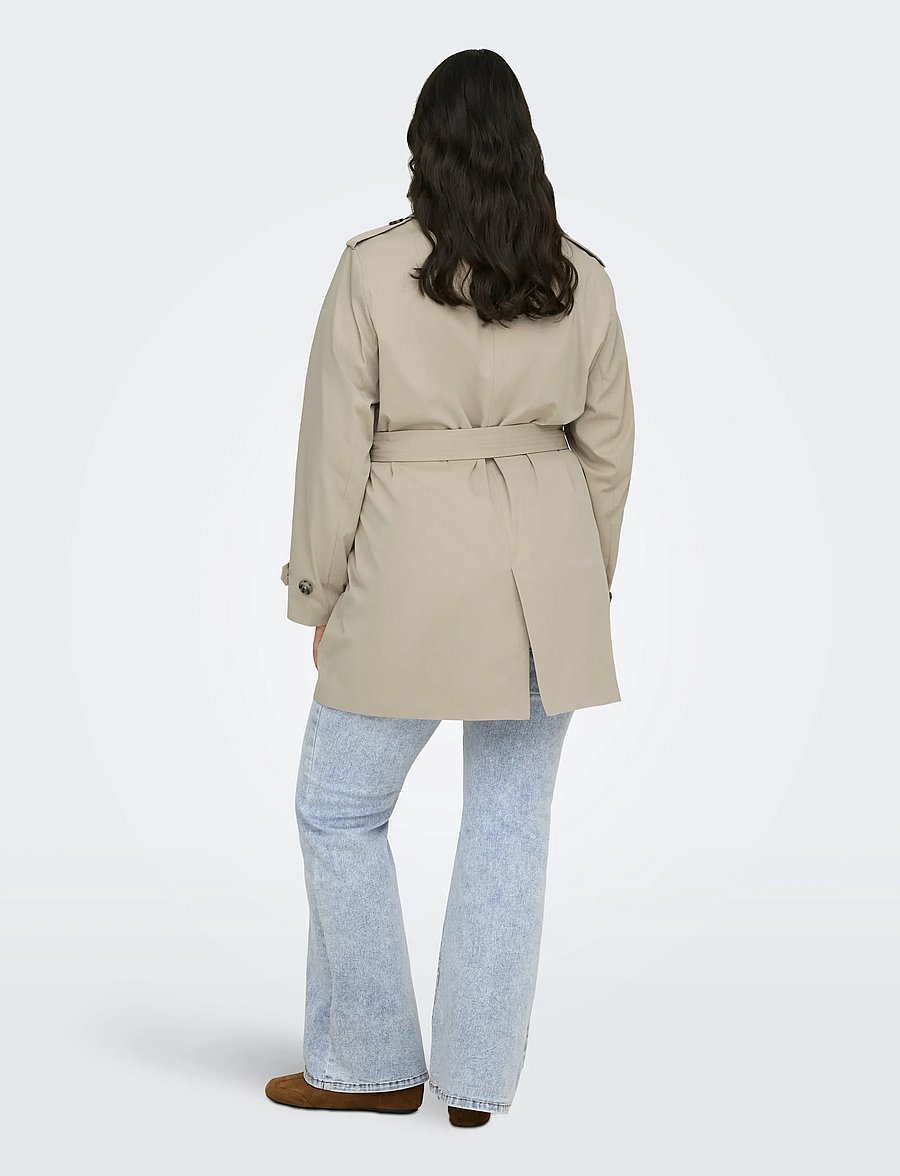 ONLY Carmakoma - CARDISA LIFE SB TRENCHCOAT OTW NOOS - island fossil - 3