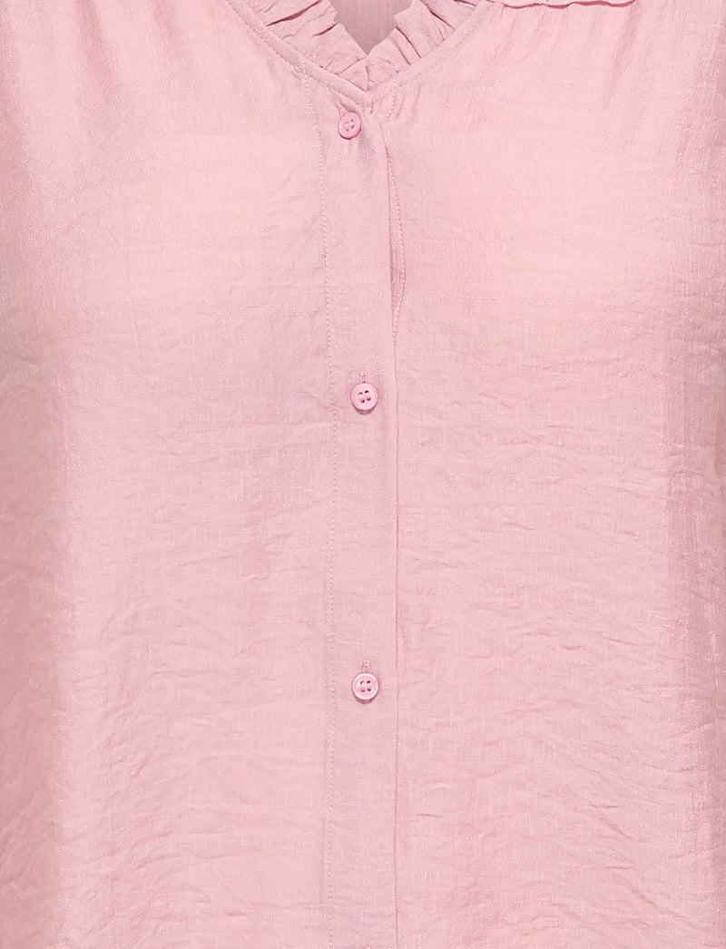 ONLY Carmakoma - CARSIMME 3/4 V-NECK SHIRT WVN - langärmlige blusen - misty rose - 3