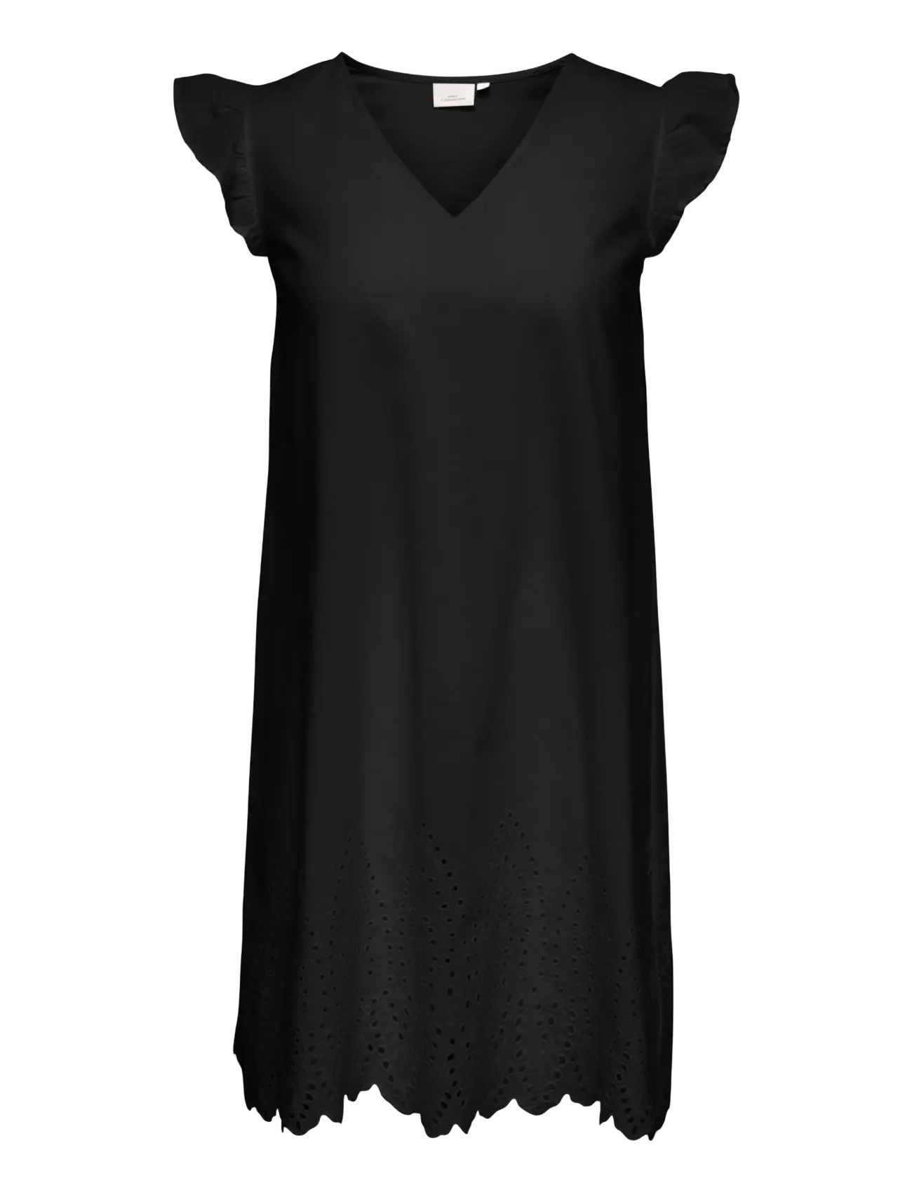 ONLY Carmakoma CARTULUM EMB S/S DRESS WVN - ONLY Carmakoma - BLACK / black