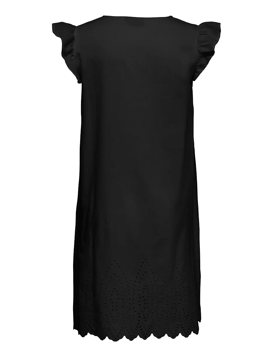 ONLY Carmakoma - CARTULUM EMB S/S DRESS WVN - konfirmatsioon - black - 1