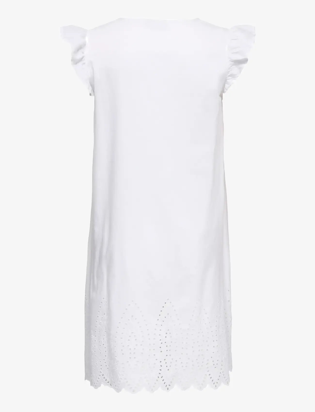 ONLY Carmakoma - CARTULUM EMB S/S DRESS WVN - konfirmation - bright white - 2