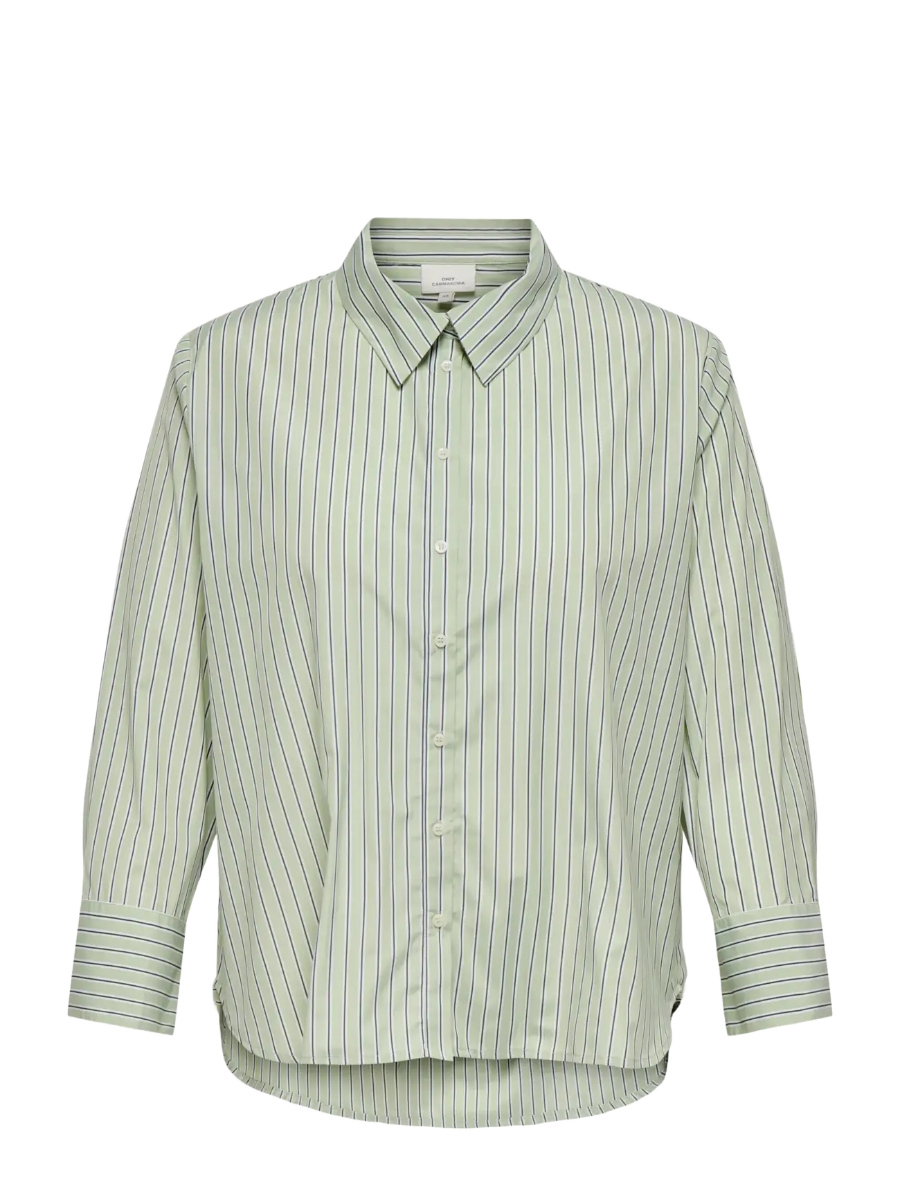 ONLY Carmakoma CAROREGON ALVA LS REG SHIRT WVN NOOS - Transitional Layering - CELADON GREEN / green