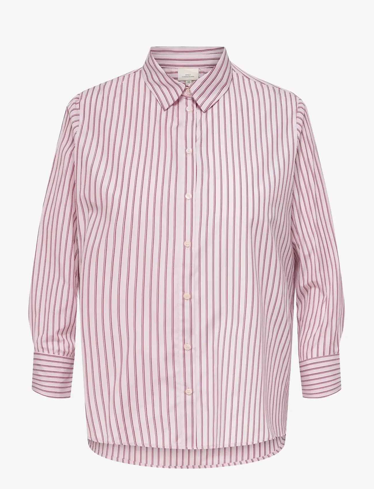 ONLY Carmakoma - CAROREGON ALVA LS REG SHIRT WVN - langärmlige hemden - fuchsia pink - 1