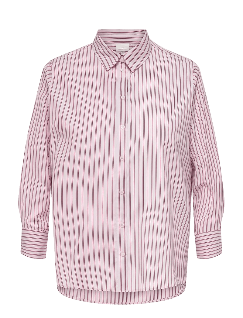 ONLY Carmakoma - CAROREGON ALVA LS REG SHIRT WVN - langärmlige hemden - fuchsia pink - 1