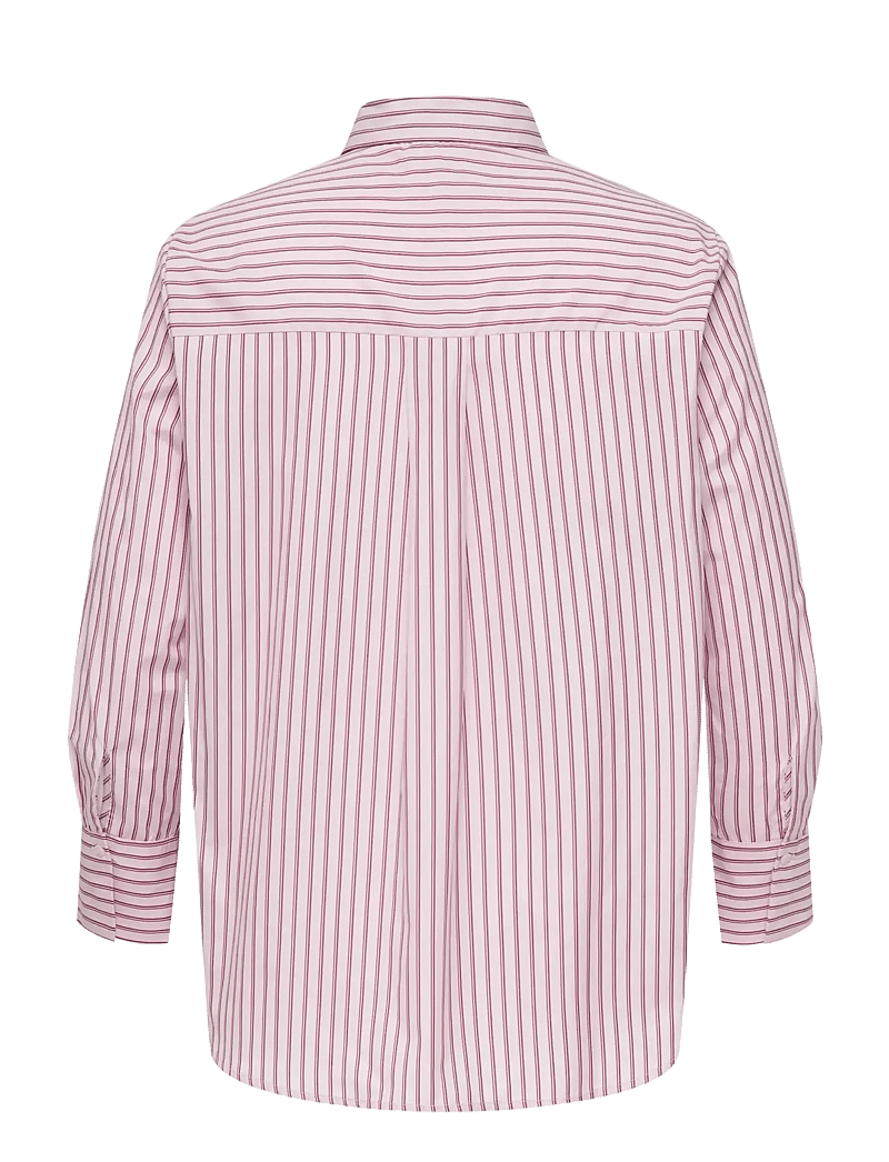 ONLY Carmakoma - CAROREGON ALVA LS REG SHIRT WVN - langärmlige hemden - fuchsia pink - 2