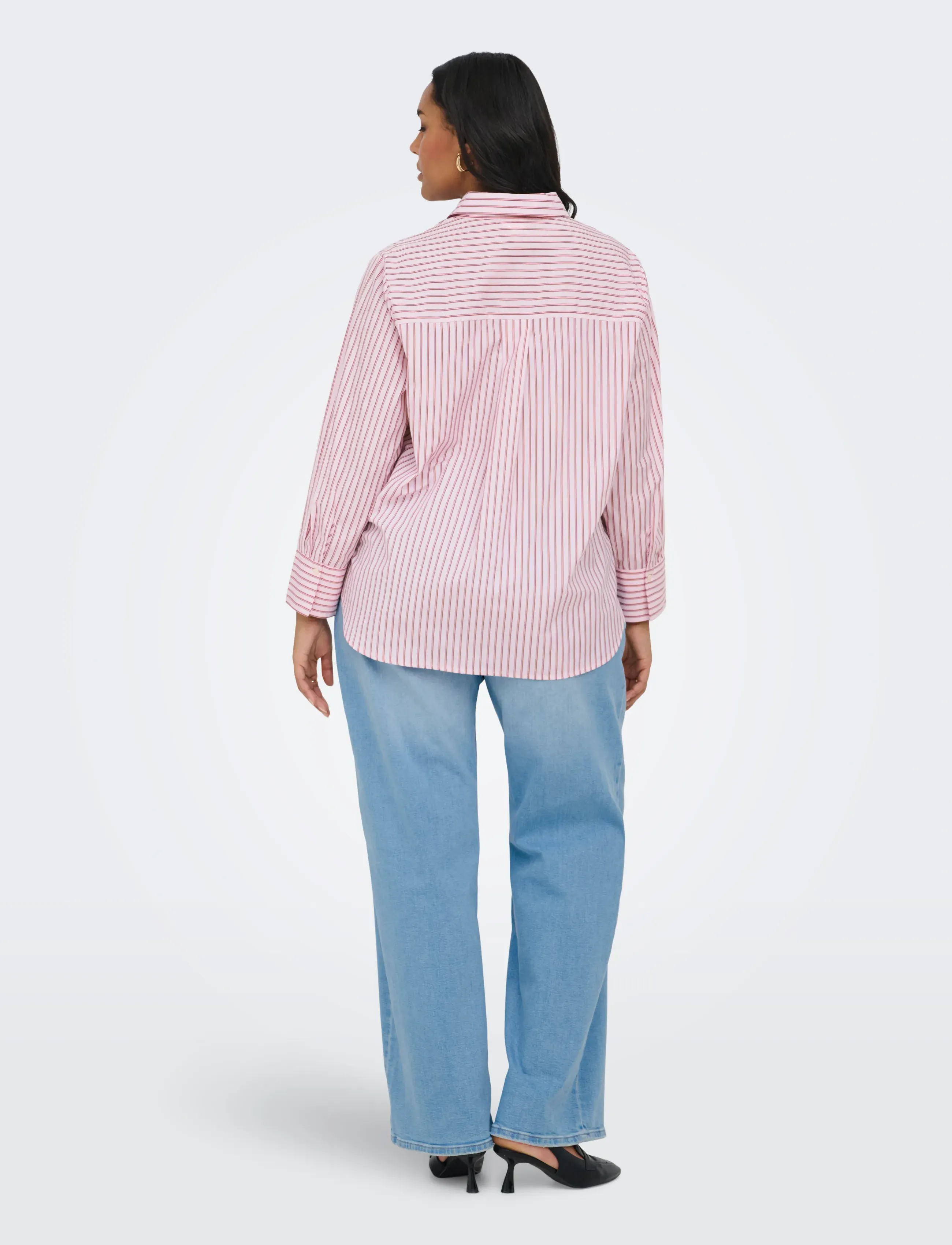 ONLY Carmakoma - CAROREGON ALVA LS REG SHIRT WVN - langærmede skjorter - fuchsia pink - 5