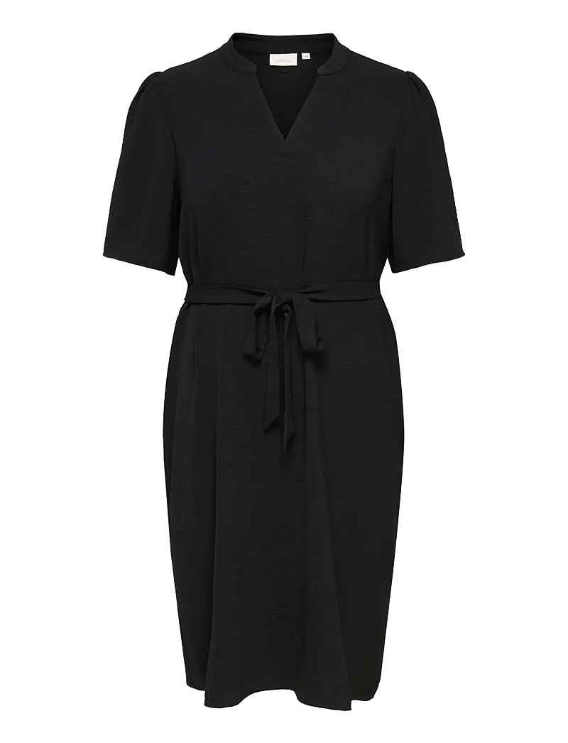 ONLY Carmakoma - CARPLANA METTE LIFE 2/4 V-NECKDRESS NOOS - partykleider - black - 0