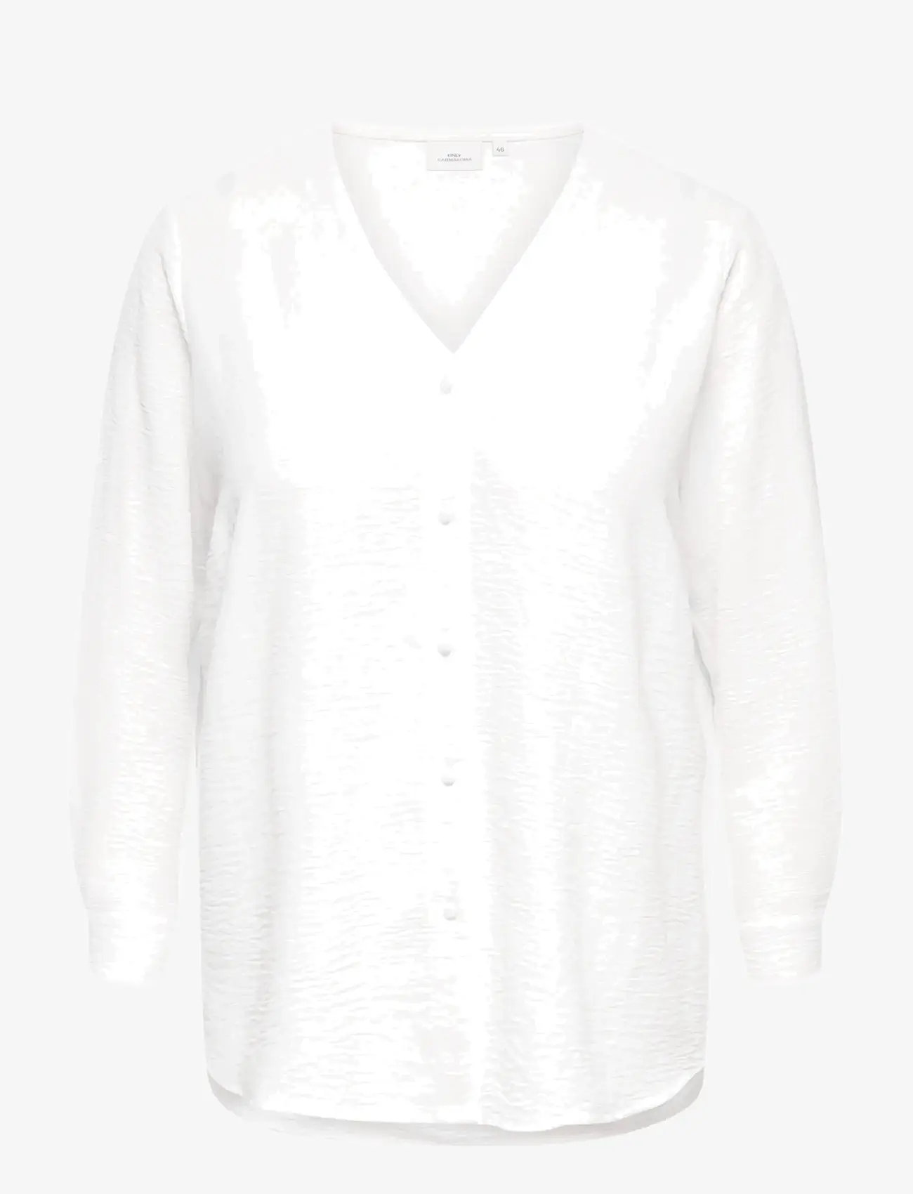 ONLY Carmakoma - CARJANA METTE LIFE V-NECK LS SHIRT NOOS - langärmlige hemden - cloud dancer - 1
