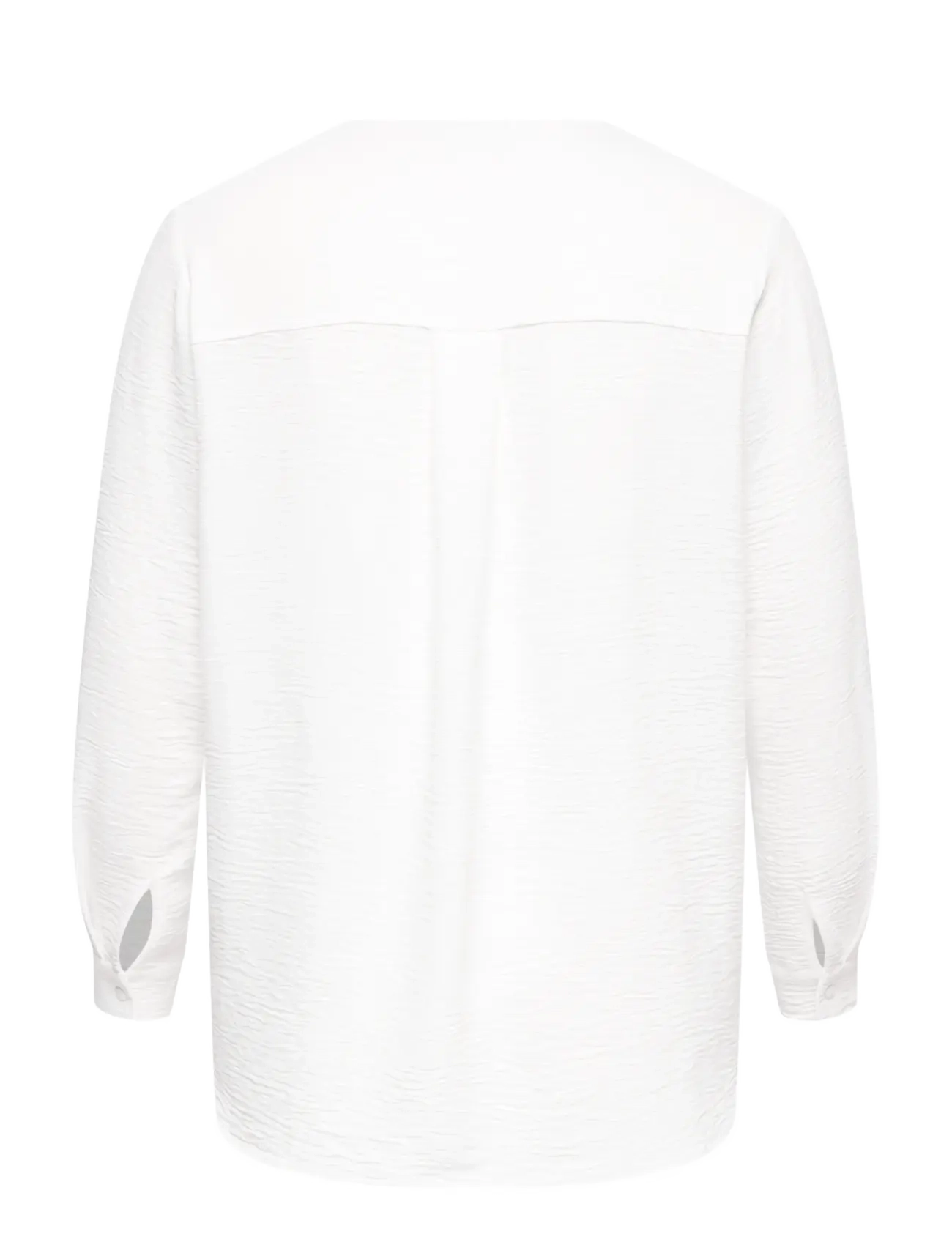 ONLY Carmakoma - CARJANA METTE LIFE V-NECK LS SHIRT NOOS - cloud dancer - 2