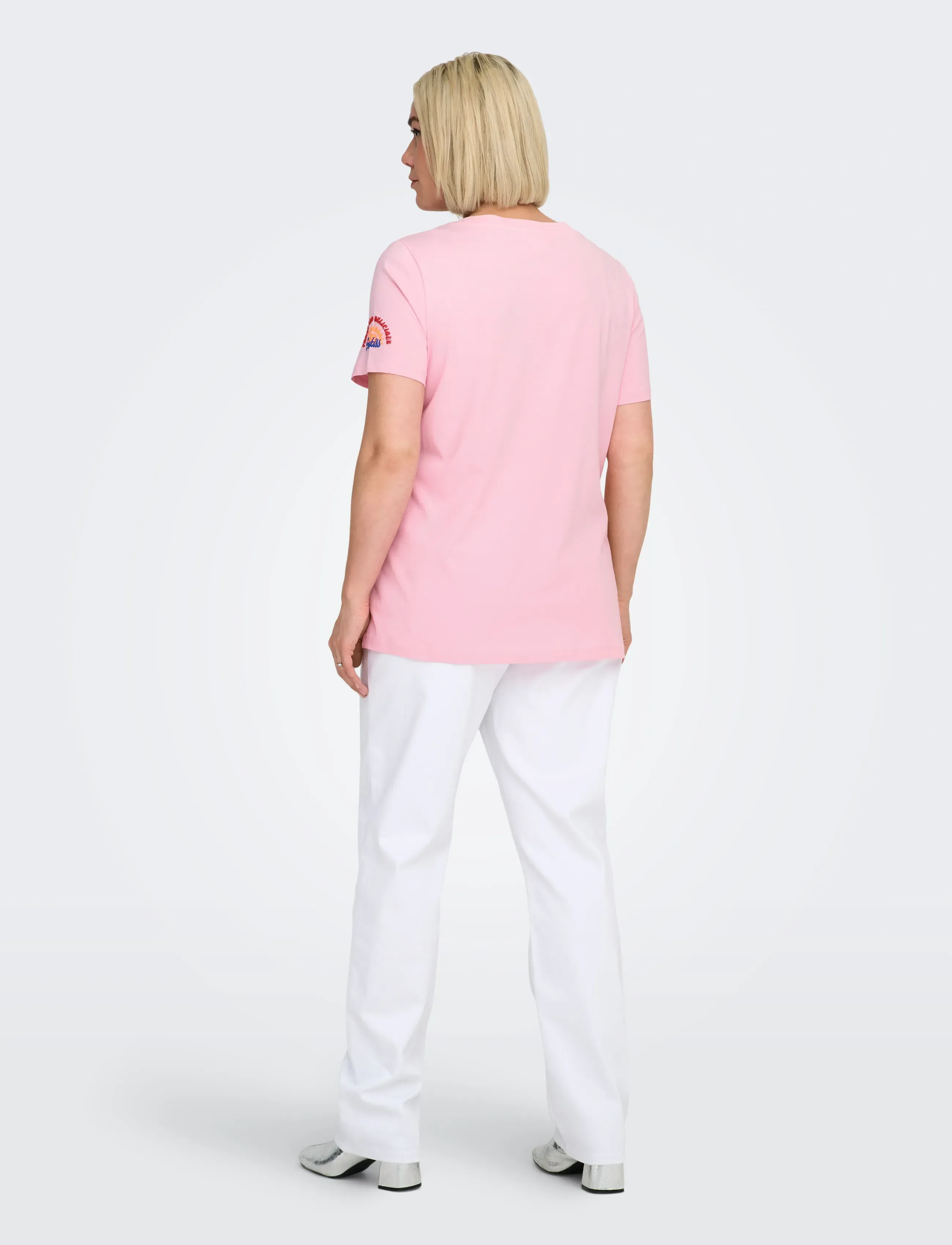 ONLY Carmakoma - CARBOLETTE LIFE REG S/S TOP BOX JRS - romance rose - 3